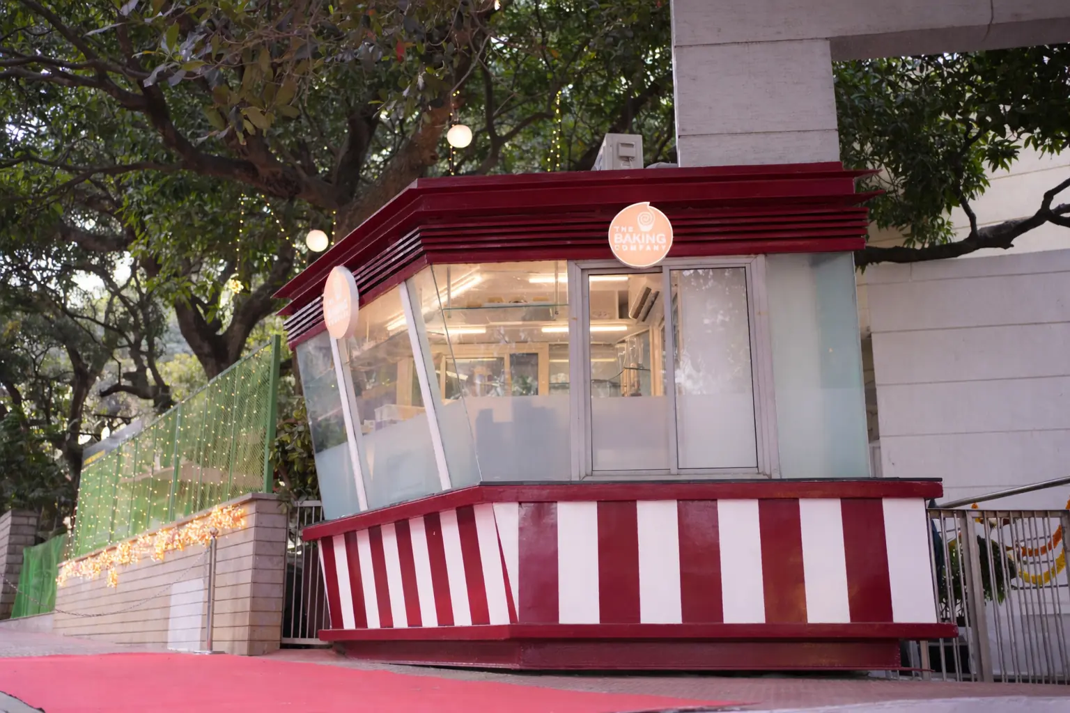 Outdoor food kiosk at The Woodrose Club, JP Nagar